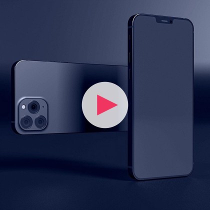 Dark Interface Social Media presentation template 