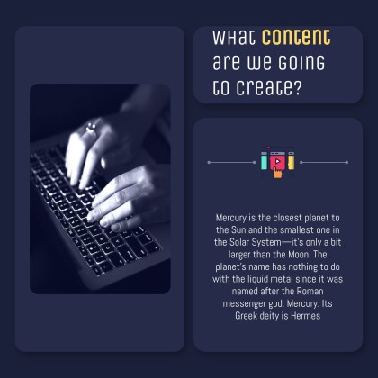 Dark Interface Social Media presentation template 