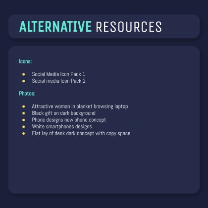 Dark Interface Social Media presentation template 