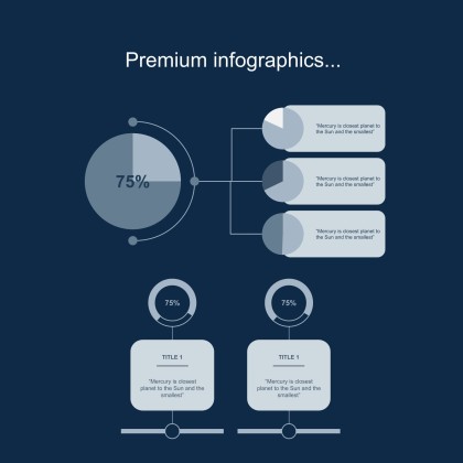 Dark Interface Social Media presentation template 