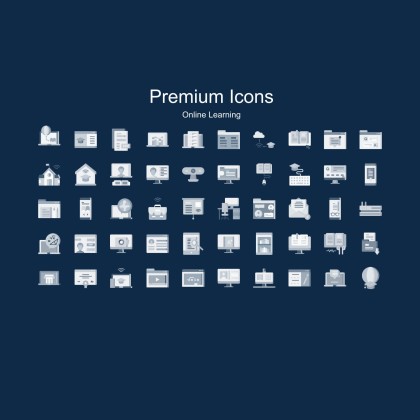 Dark Interface Social Media presentation template 