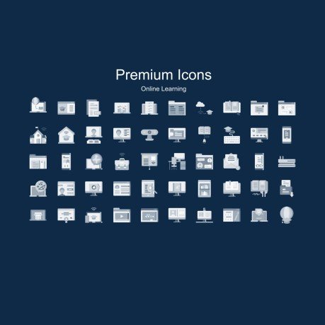 Dark Interface Social Media presentation template 