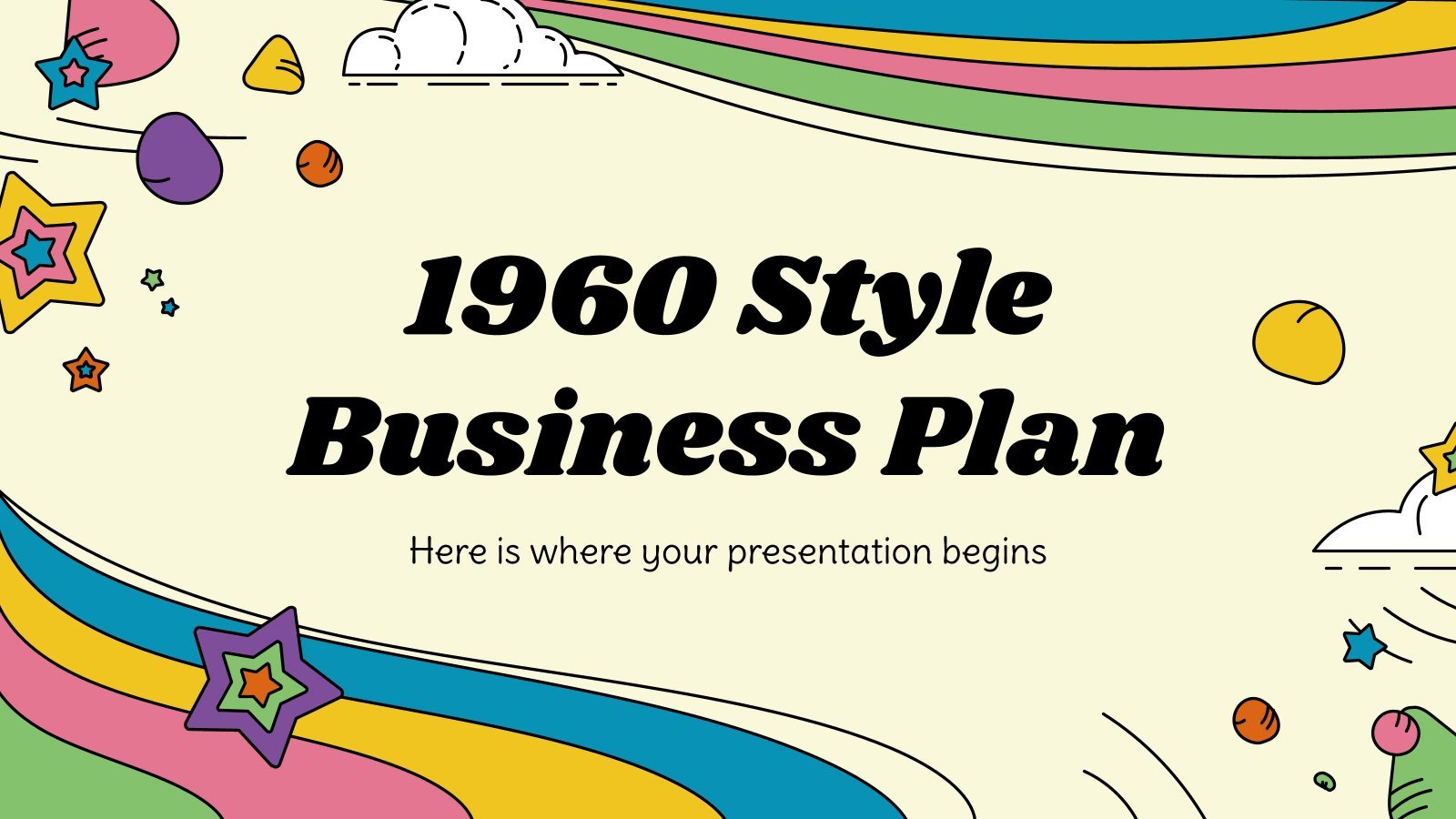 1960 Style Business Plan presentation template 