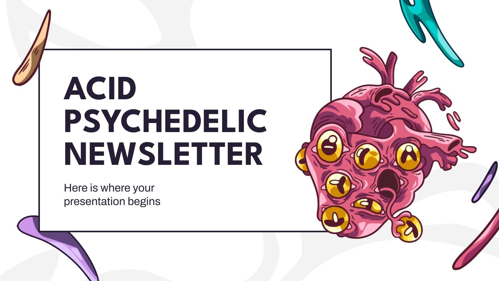 Acid Psychedelic Newsletter Google Slides & PowerPoint