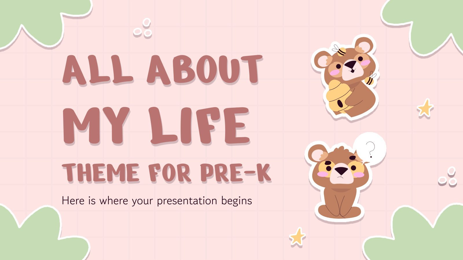 All About My life Theme for Pre-K presentation template 