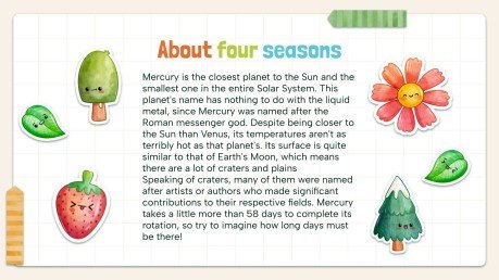 Difference between Four Seasons for Pre-K | Google Slides