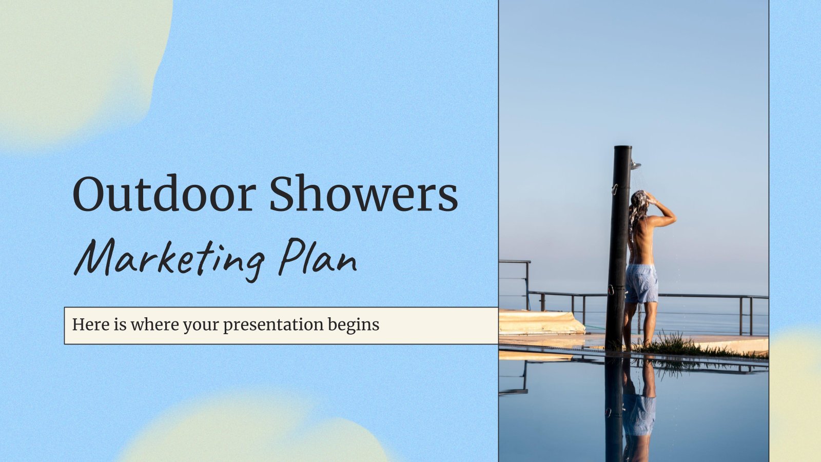 Outdoor Showers MK Plan presentation template 