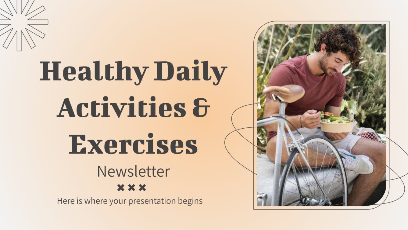 Healthy daily activities exercises newsletter