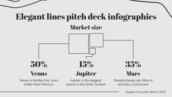 Elegant Lines Pitch Deck Infographics | Google Slides & PPT