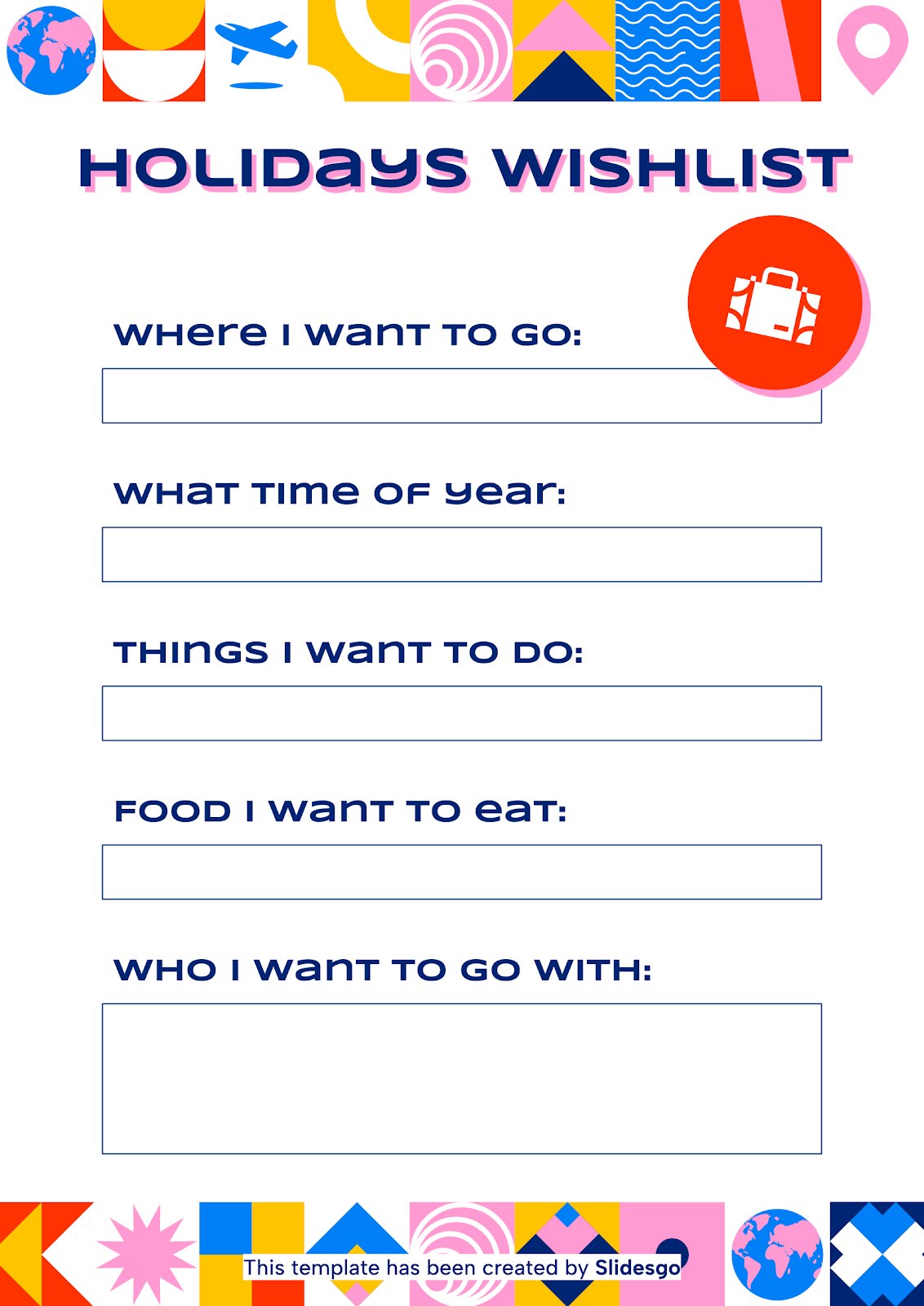 Holidays Wishlist Google Slides PowerPoint