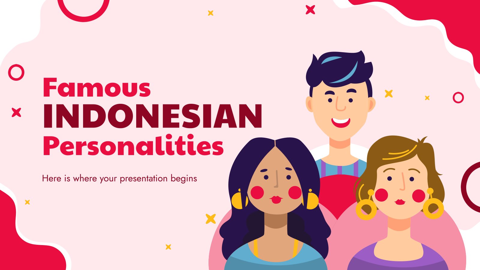 Famous Indonesian Personalities presentation template 