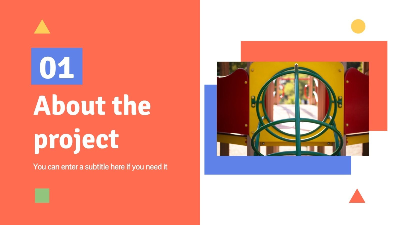 Playground Area Project Proposal Google Slides & PPT