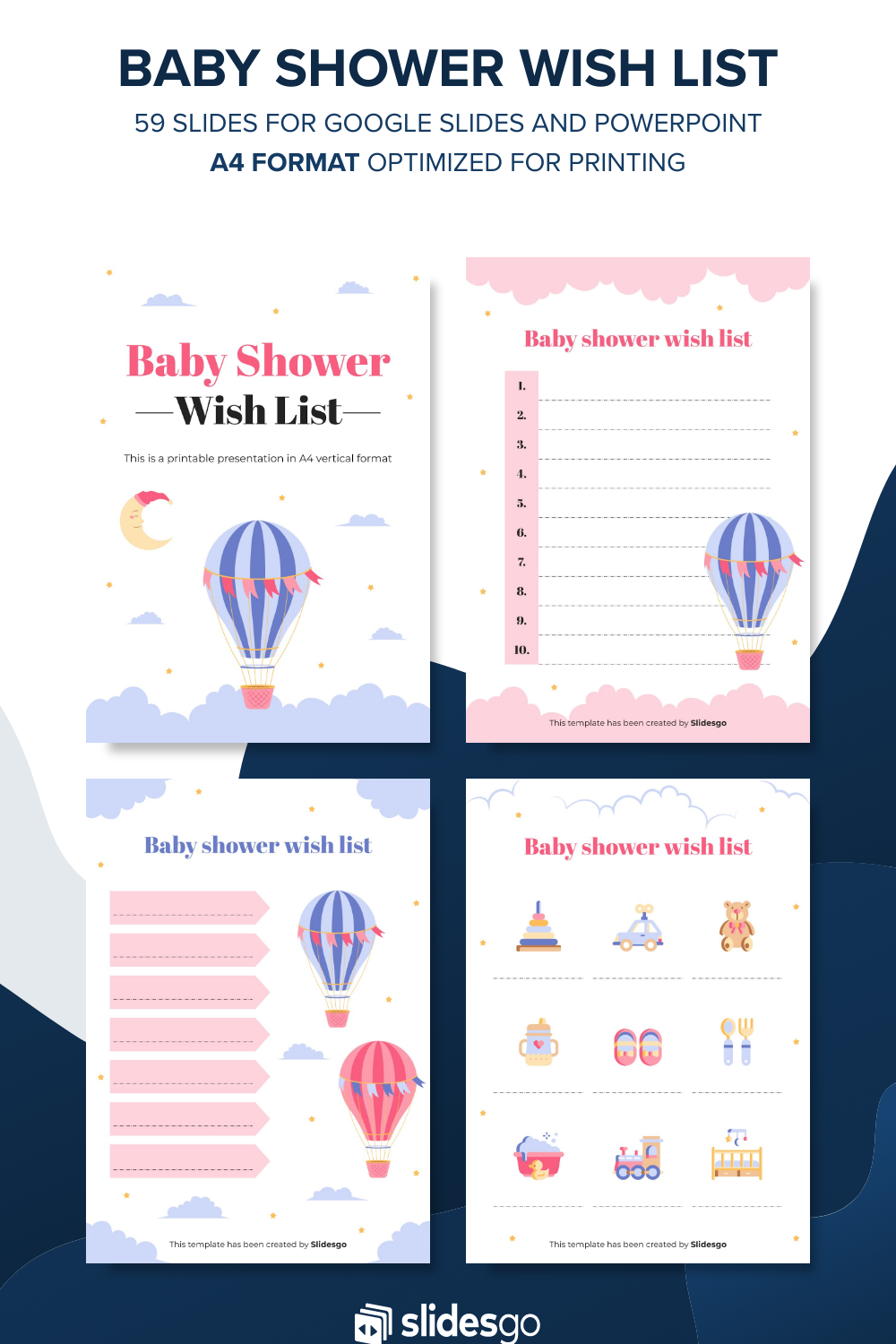 Baby Shower Wish List Google Slides & PowerPoint