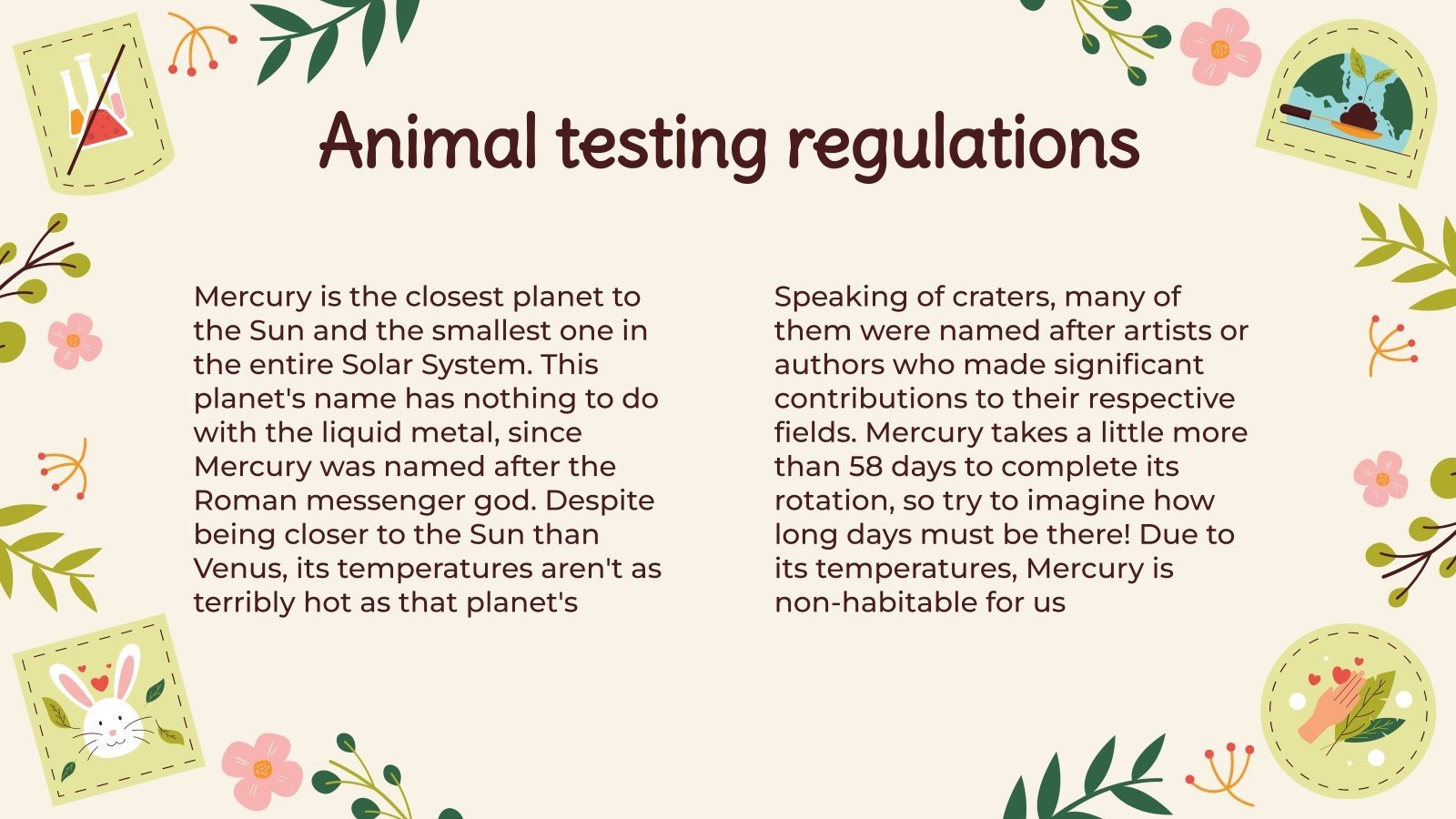 Animal Testing Regulations Google Slides & PowerPoint