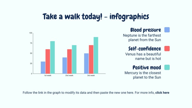 Take a Walk Today! Infographics presentation template 