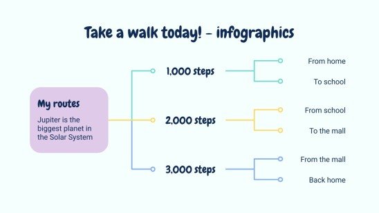 Take a Walk Today! Infographics presentation template 