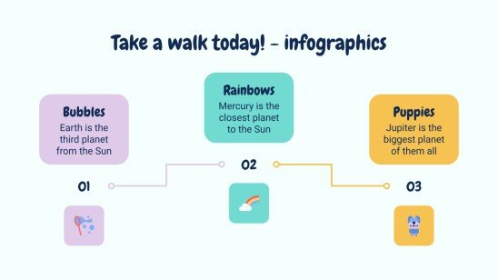 Take a Walk Today! Infographics presentation template 