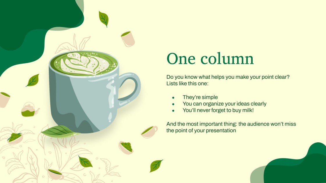 Matcha Tea Company Profile Google Slides & PPT