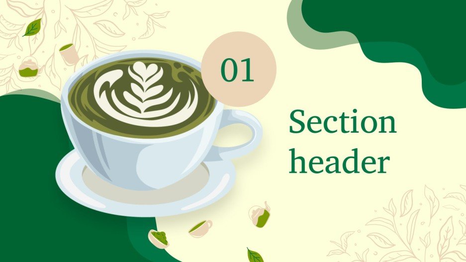 Matcha Tea Company Profile Google Slides & PPT