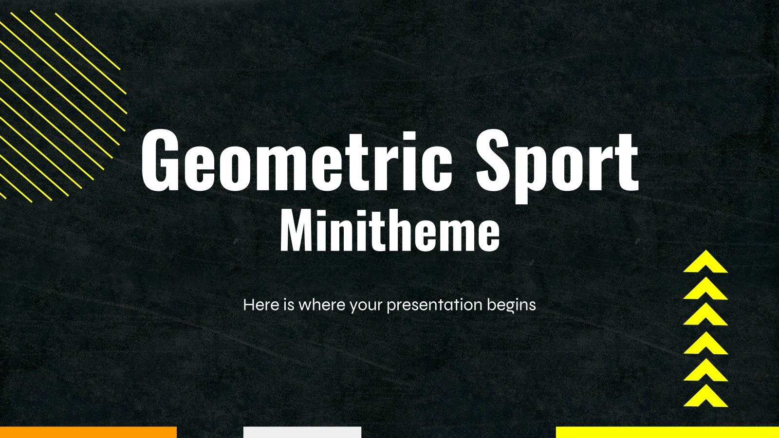Geometrisches Sport-Minithema Präsentationsvorlage