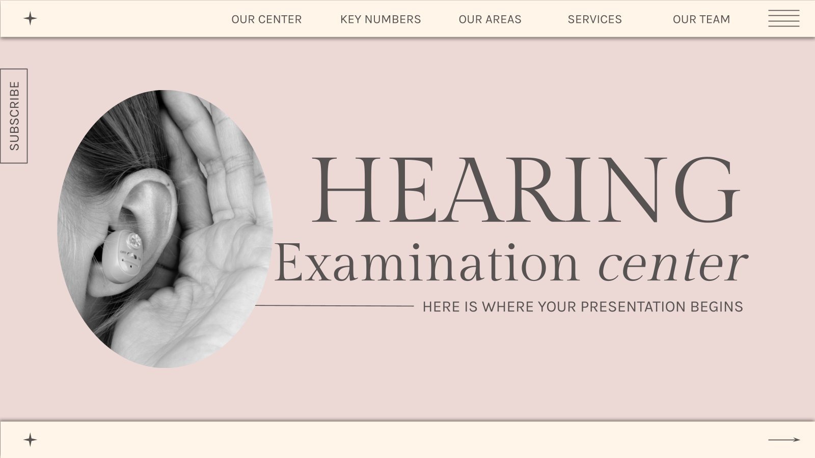 Hearing Examination Center Google Slides & PowerPoint