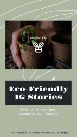 Eco-Friendly IG Square Posts presentation template 