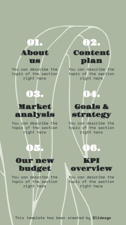 Eco-Friendly IG Square Posts presentation template 