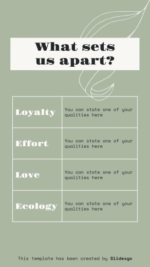 Eco-Friendly IG Square Posts presentation template 