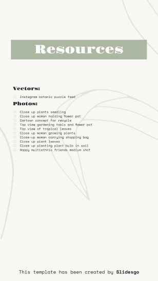 Eco-Friendly IG Square Posts presentation template 