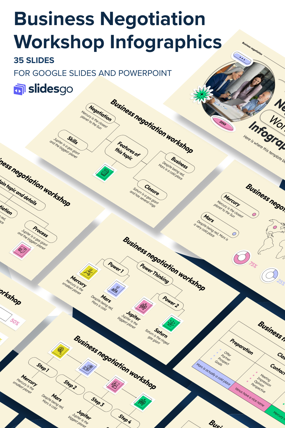Business Negotiation Infographics Google Slides