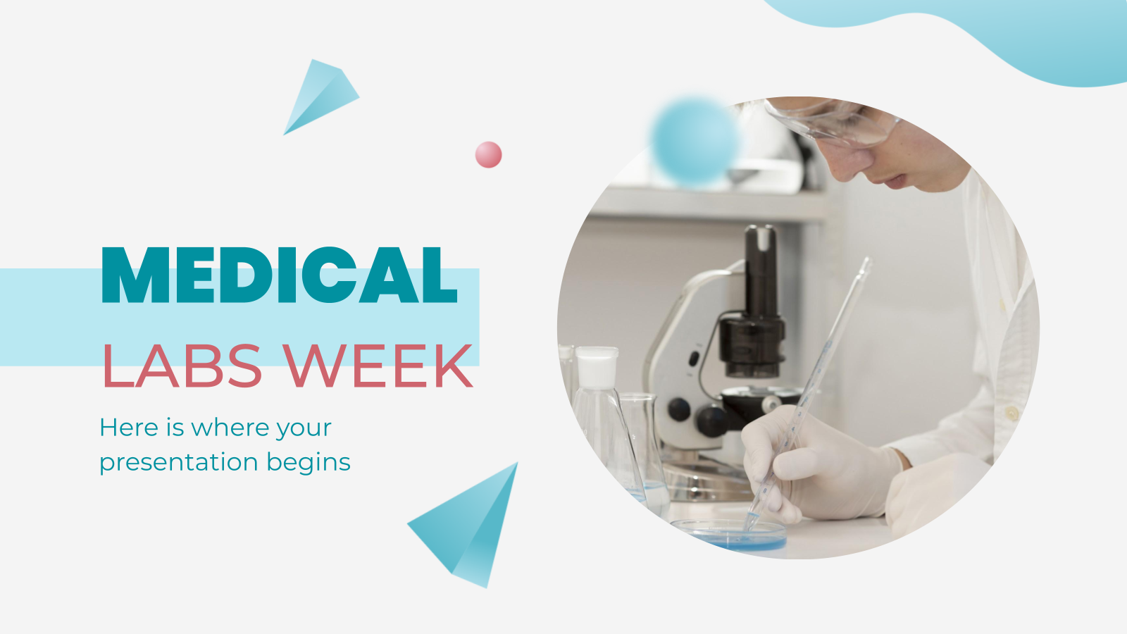 Medical Labs Week presentation template 