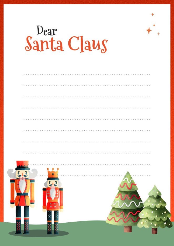 Christmas Printable Lists &amp; Letters | Google Slides &amp; PPT