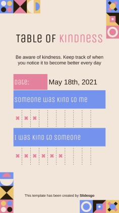 Kindness Is Key! Square IG Posts presentation template 