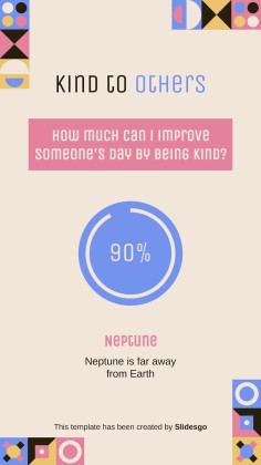 Kindness Is Key! Square IG Posts presentation template 