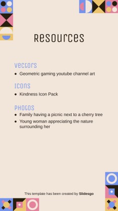 Kindness Is Key! Square IG Posts presentation template 