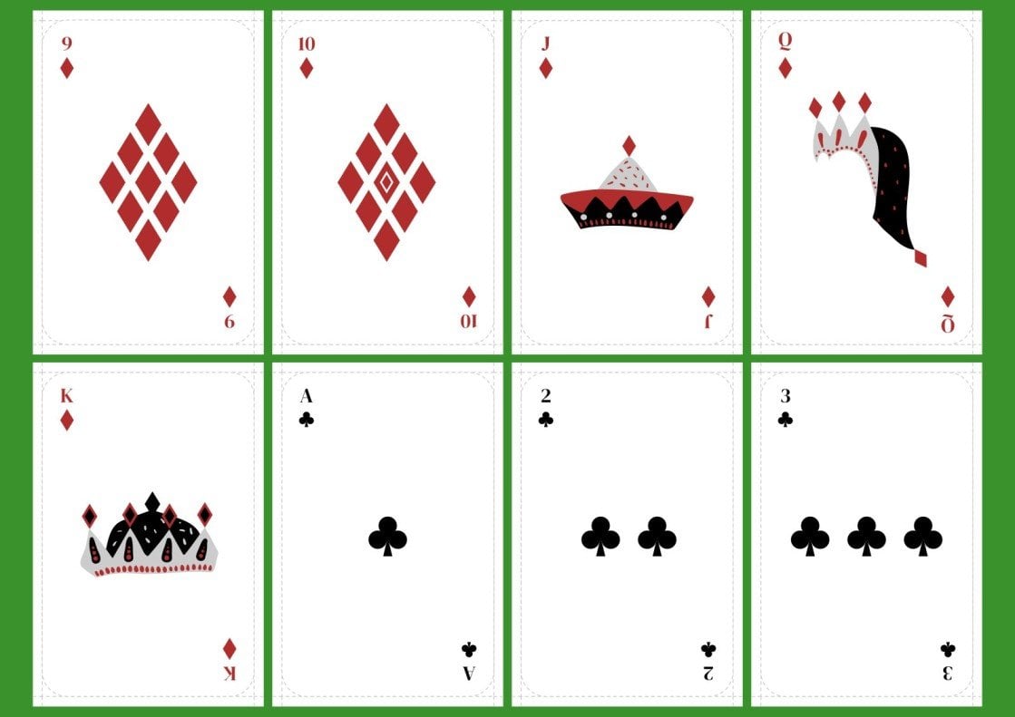 Simple Printable Deck of Playing Cards Google Slides & PPT