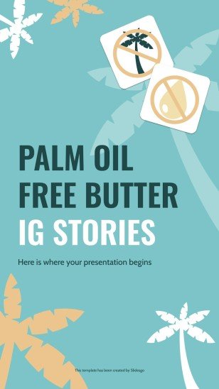 Plantilla de presentación Posts de Instagram: Mantequilla sin aceite de palma