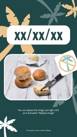 Plantilla de presentación Posts de Instagram: Mantequilla sin aceite de palma