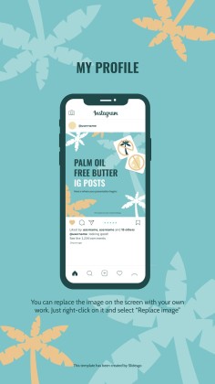 Plantilla de presentación Posts de Instagram: Mantequilla sin aceite de palma