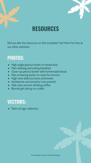 Plantilla de presentación Posts de Instagram: Mantequilla sin aceite de palma