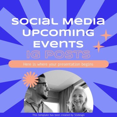 소셜 미디어 다가오는 이벤트 인스타그램 스토리 프레젠테이션 템플릿
