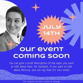 소셜 미디어 다가오는 이벤트 인스타그램 스토리 프레젠테이션 템플릿