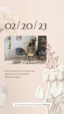 Plantilla de presentación Posts de Instagram con consejos sobre diseño de interiores