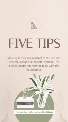 Plantilla de presentación Posts de Instagram con consejos sobre diseño de interiores