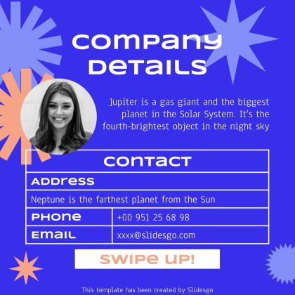 소셜 미디어 다가오는 이벤트 인스타그램 스토리 프레젠테이션 템플릿