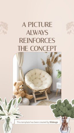 Plantilla de presentación Posts de Instagram con consejos sobre diseño de interiores