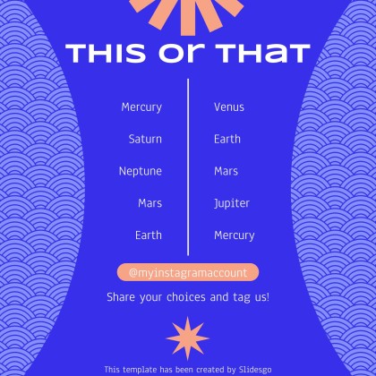 소셜 미디어 다가오는 이벤트 인스타그램 스토리 프레젠테이션 템플릿