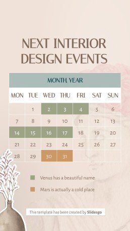 Plantilla de presentación Posts de Instagram con consejos sobre diseño de interiores