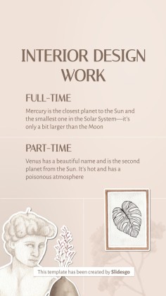 Plantilla de presentación Posts de Instagram con consejos sobre diseño de interiores