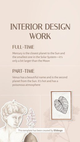 Plantilla de presentación Posts de Instagram con consejos sobre diseño de interiores